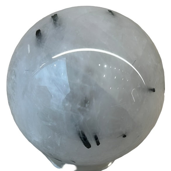 Tourmaline Quartz Sphere 238g
