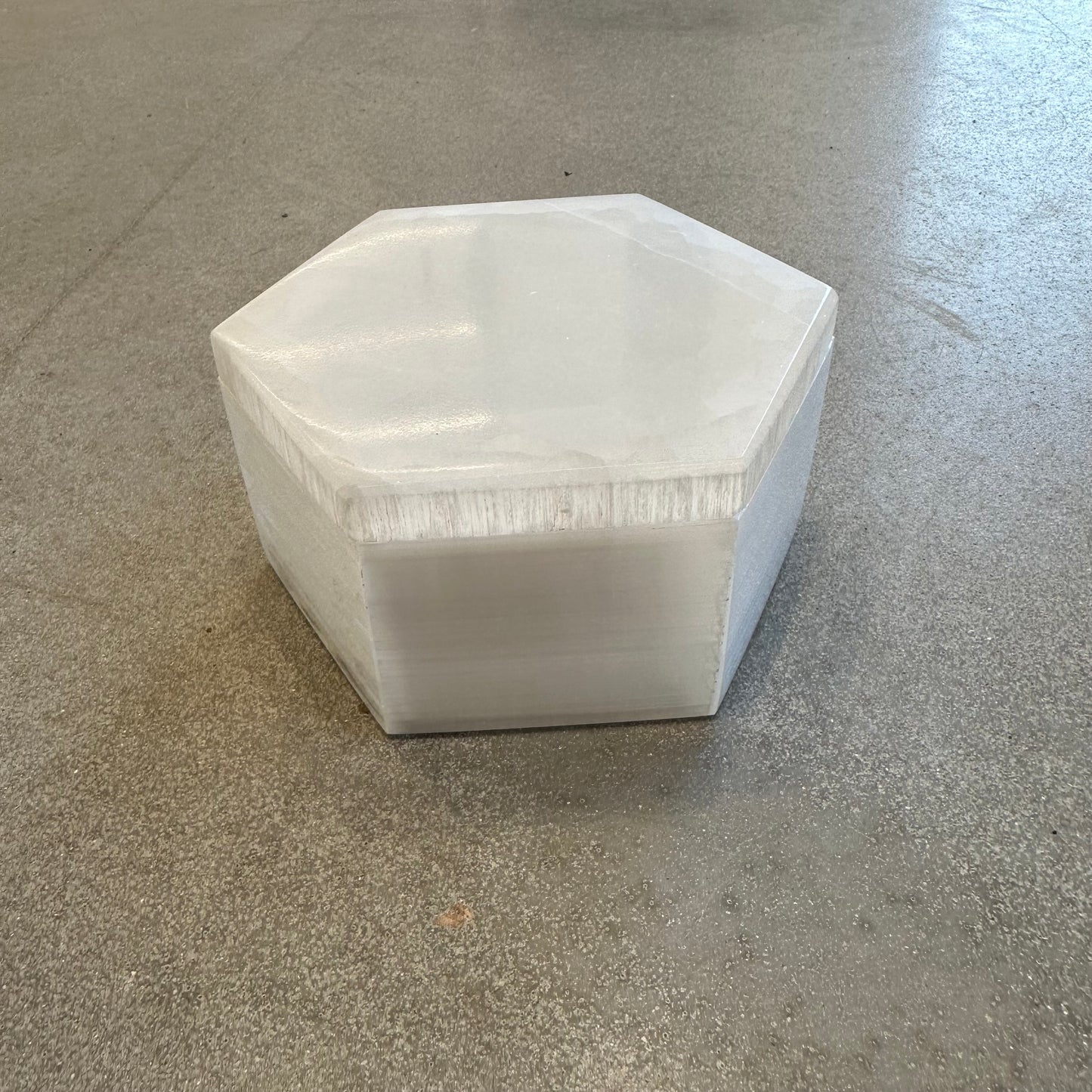 Selenite Hexagon Box