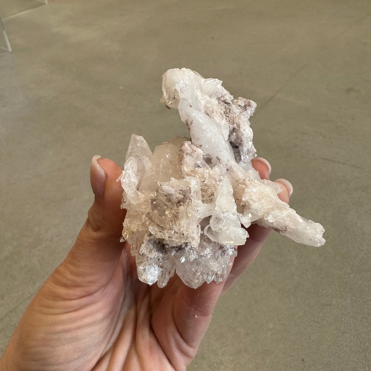 Pink Lemurian Quartz Cluster 139g