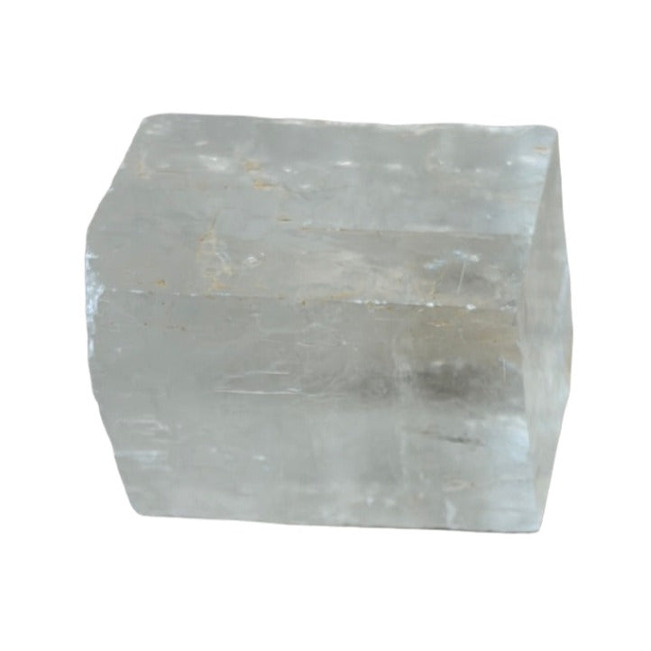 Raw Optical Calcite Iceland Spar crystal, 83g, known for healing and enhancing spiritual connection.
