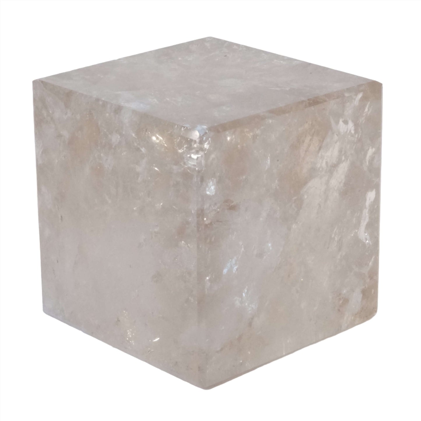 Smoky Quartz Cube 413g from Brazil featuring healing properties and elegant design for grounding and connection with nature.