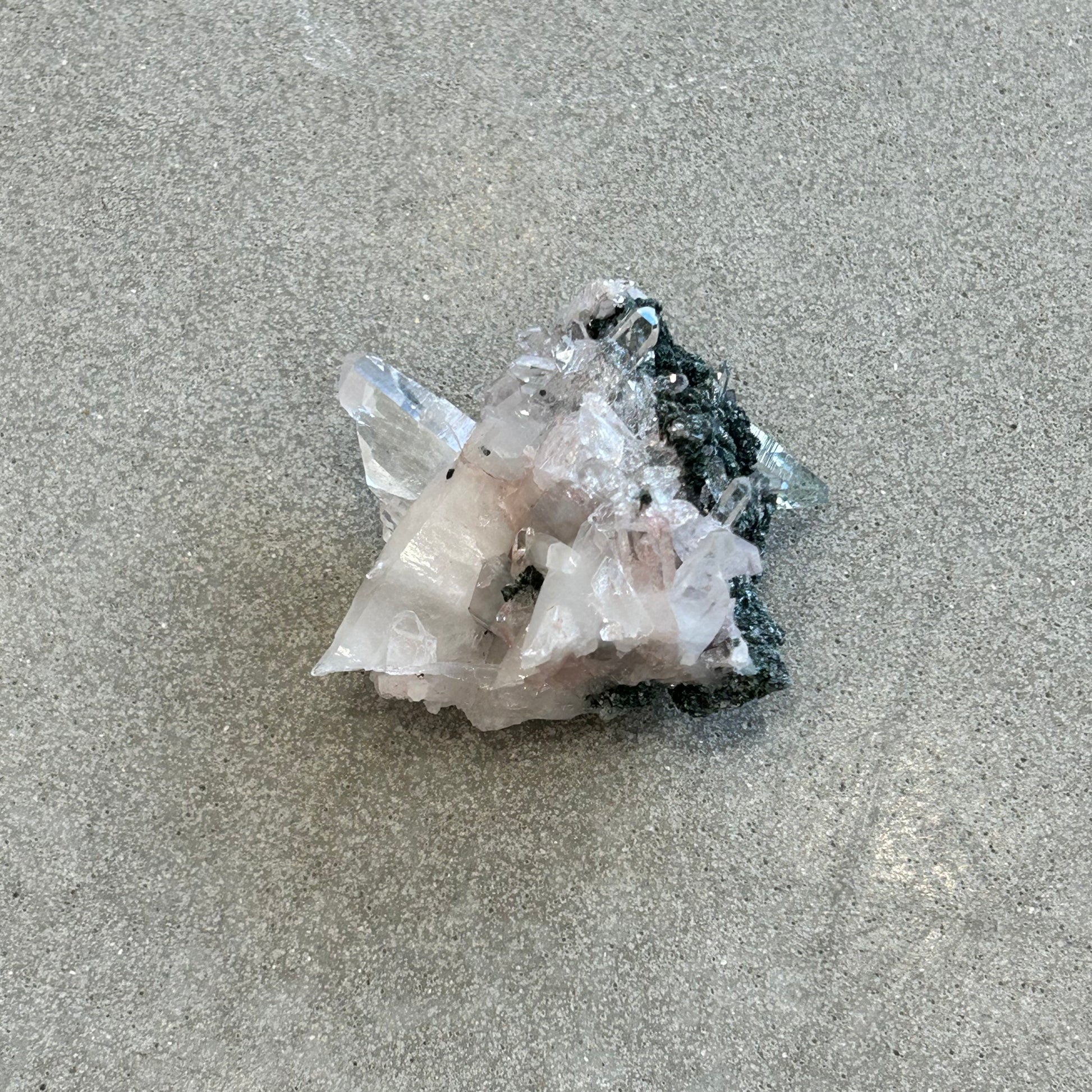 Pink Lemurian Quartz Cluster 61g