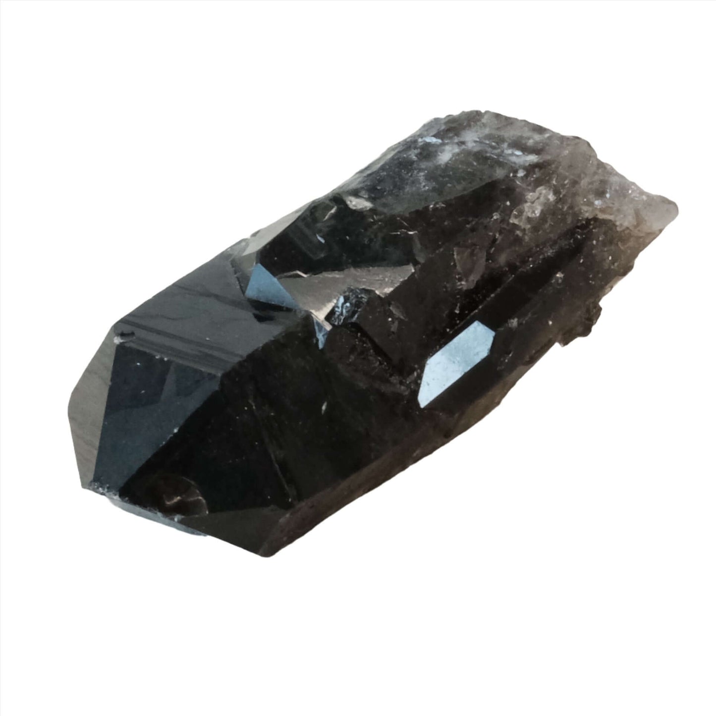 Smoky Quartz Point Cluster crystal for grounding, neutralizing negative energies, and promoting stability and well-being.