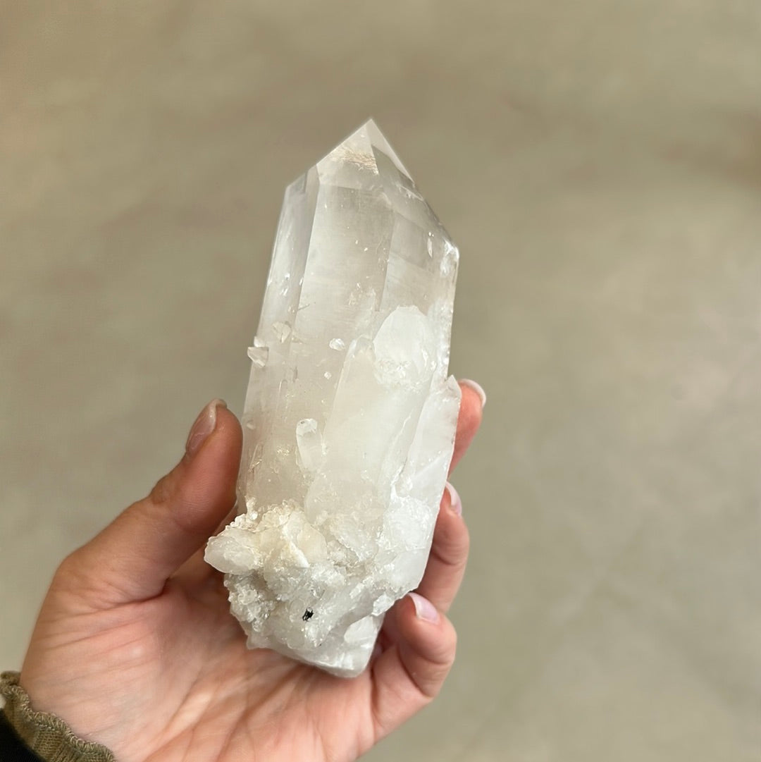 Clear Quartz Cluster Point 445g