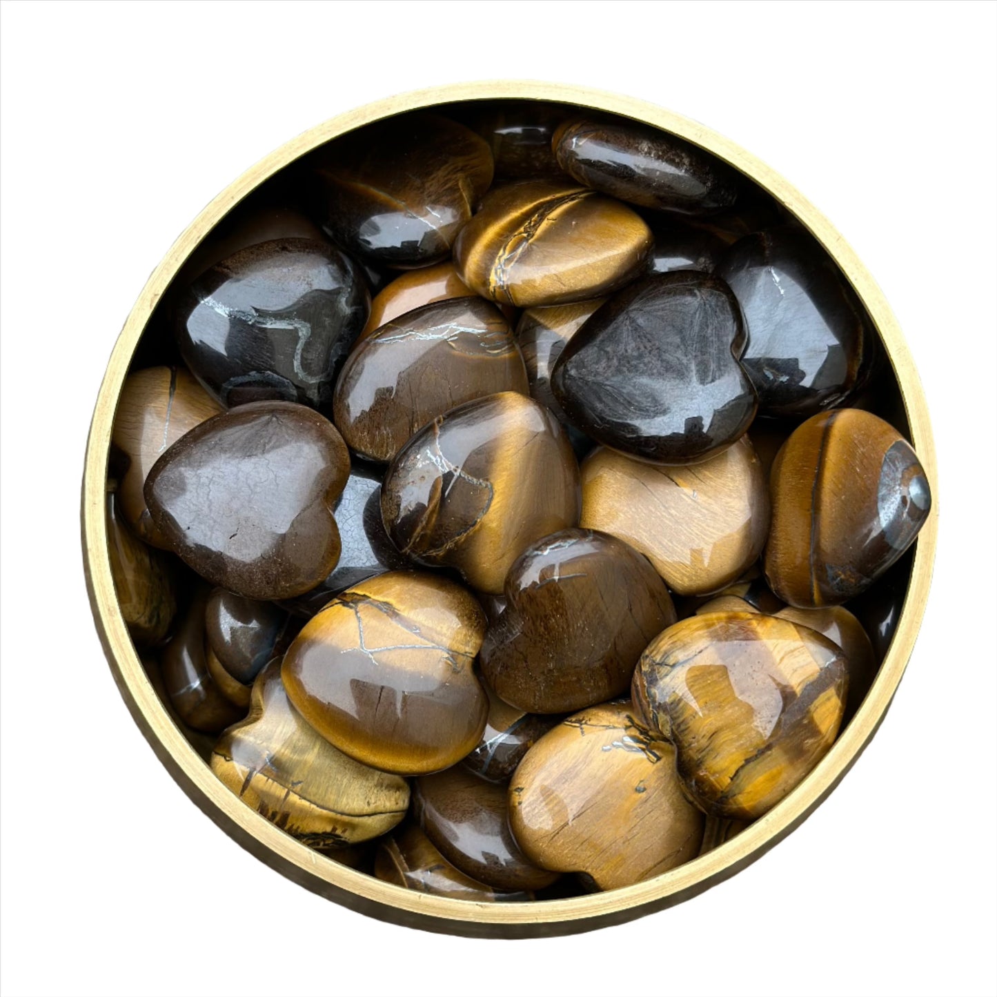 Tiger Eye Heart 25MM