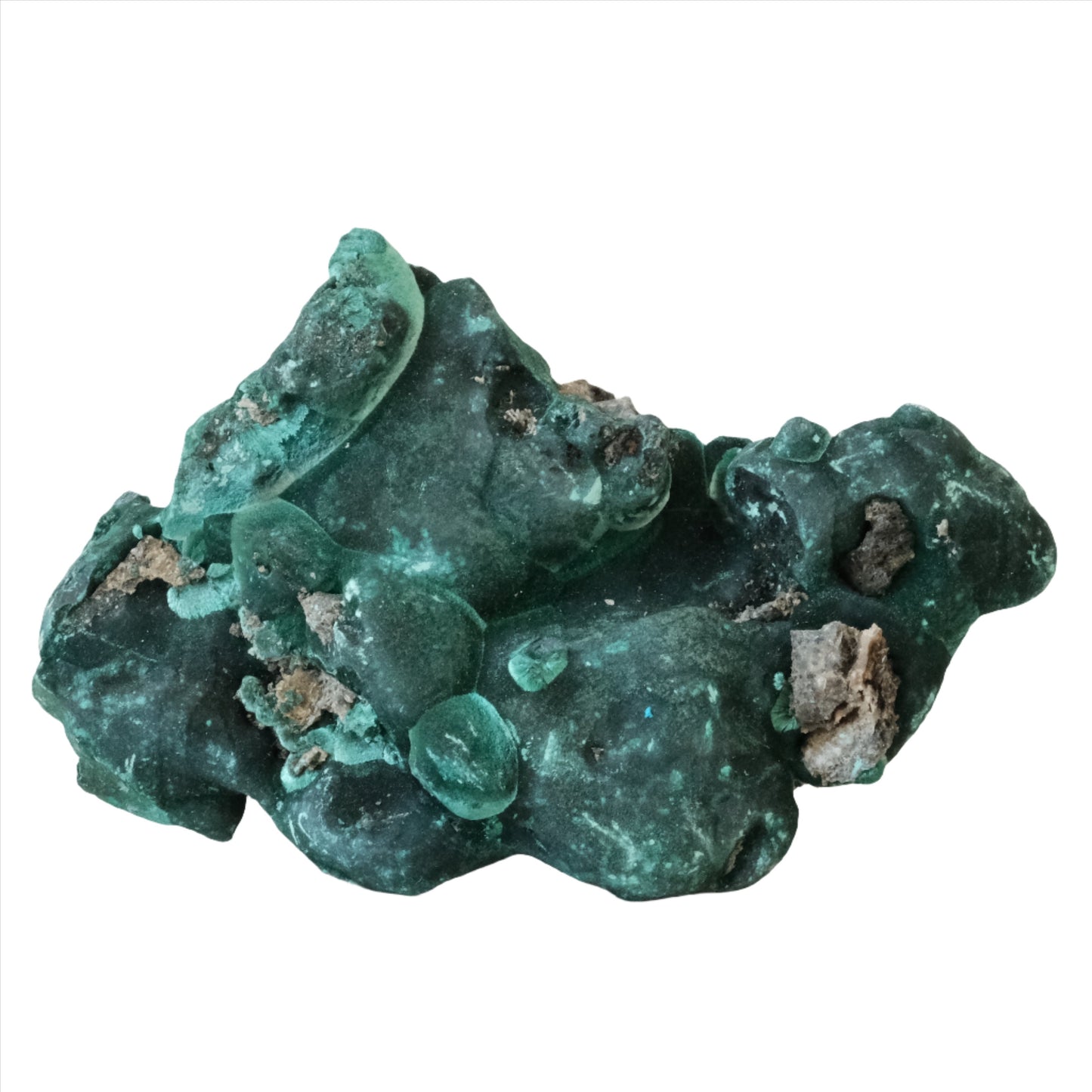 Vibrant green raw malachite gemstone in natural form weighing 202g, known for its healing properties and detoxifying benefits.