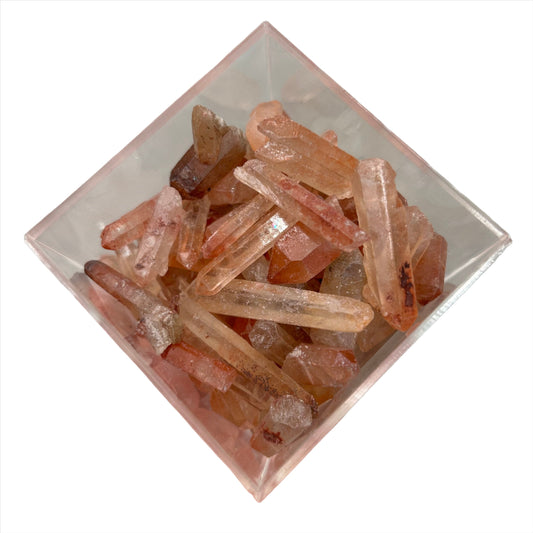 Hematite Quartz Point
