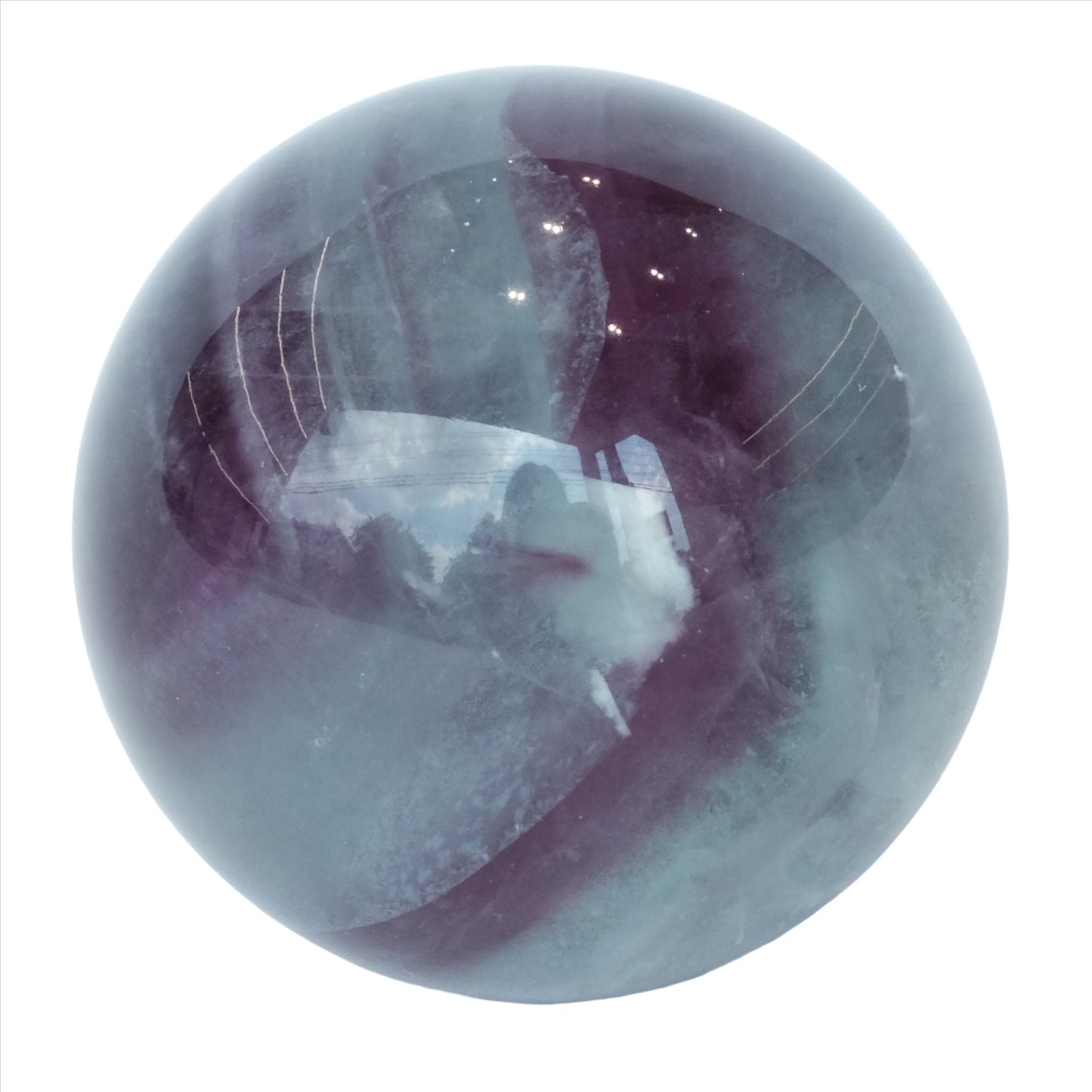 Watermelon Fluorite Sphere 281g