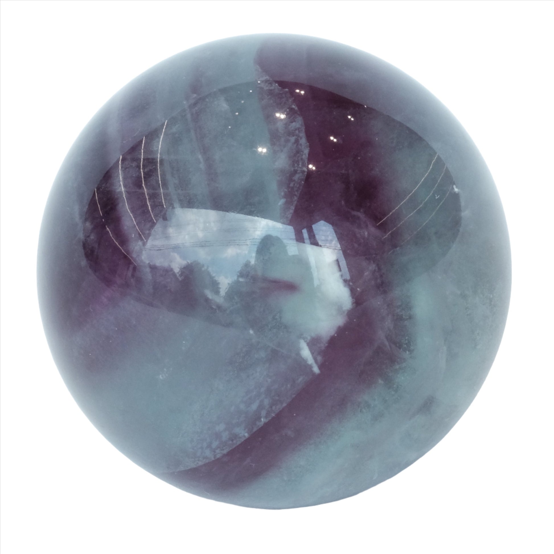 Watermelon Fluorite Sphere 281g