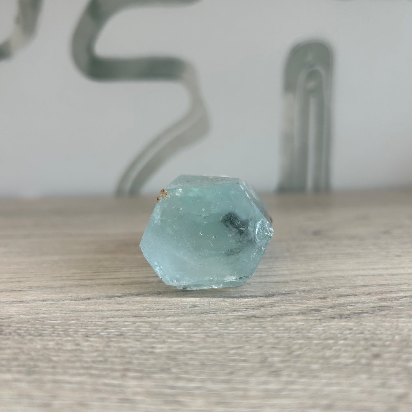 Aquamarine Natural Chunk with Tourmaline 142.9g