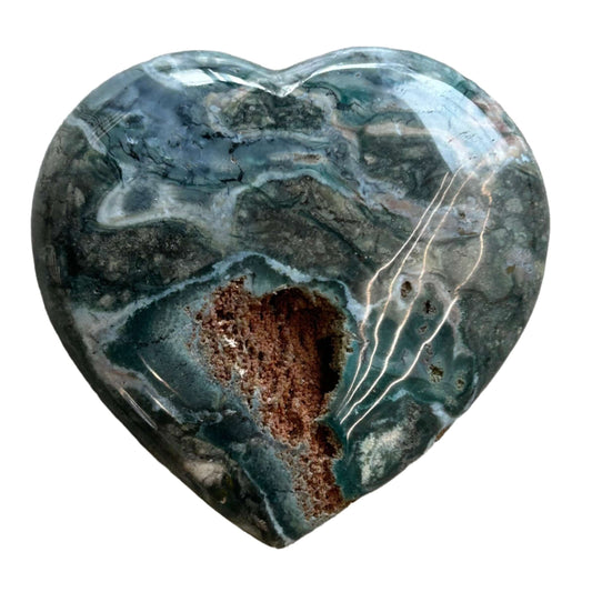 Ocean Jasper Heart 589g