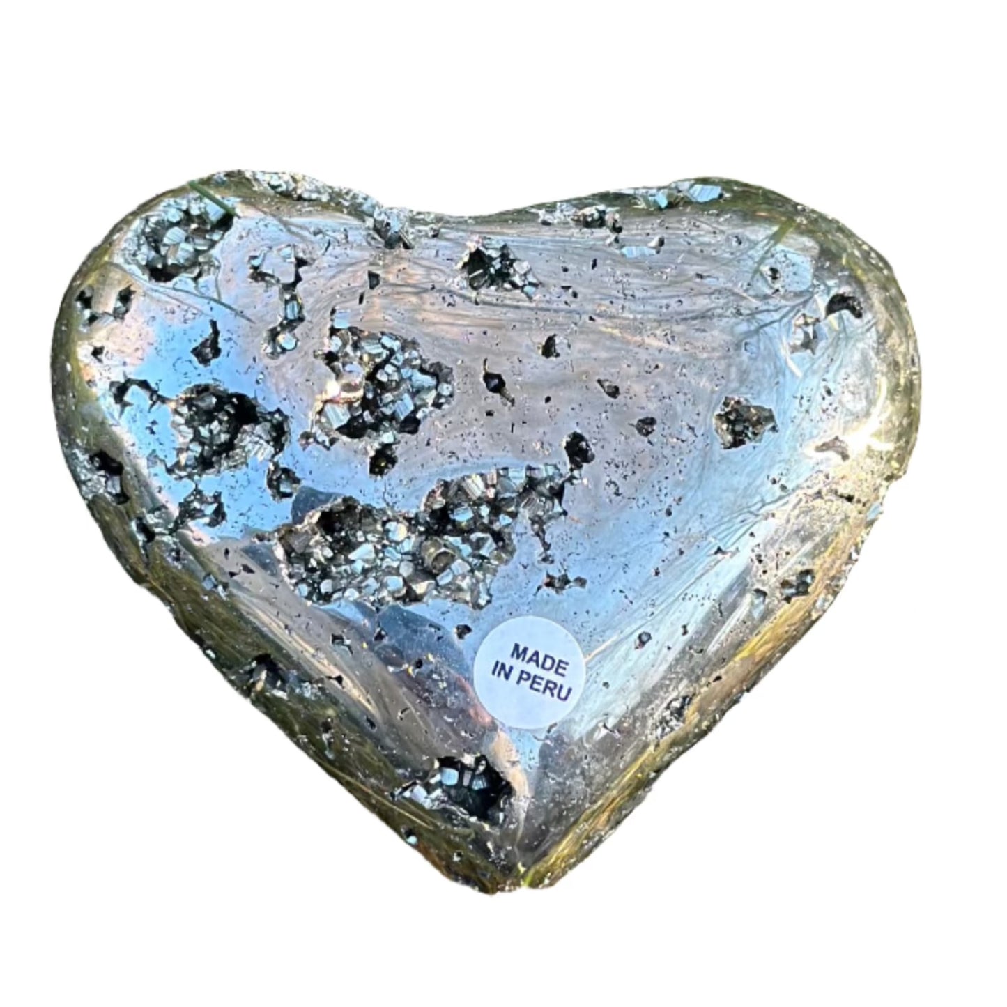 pyrite heart healing crystals