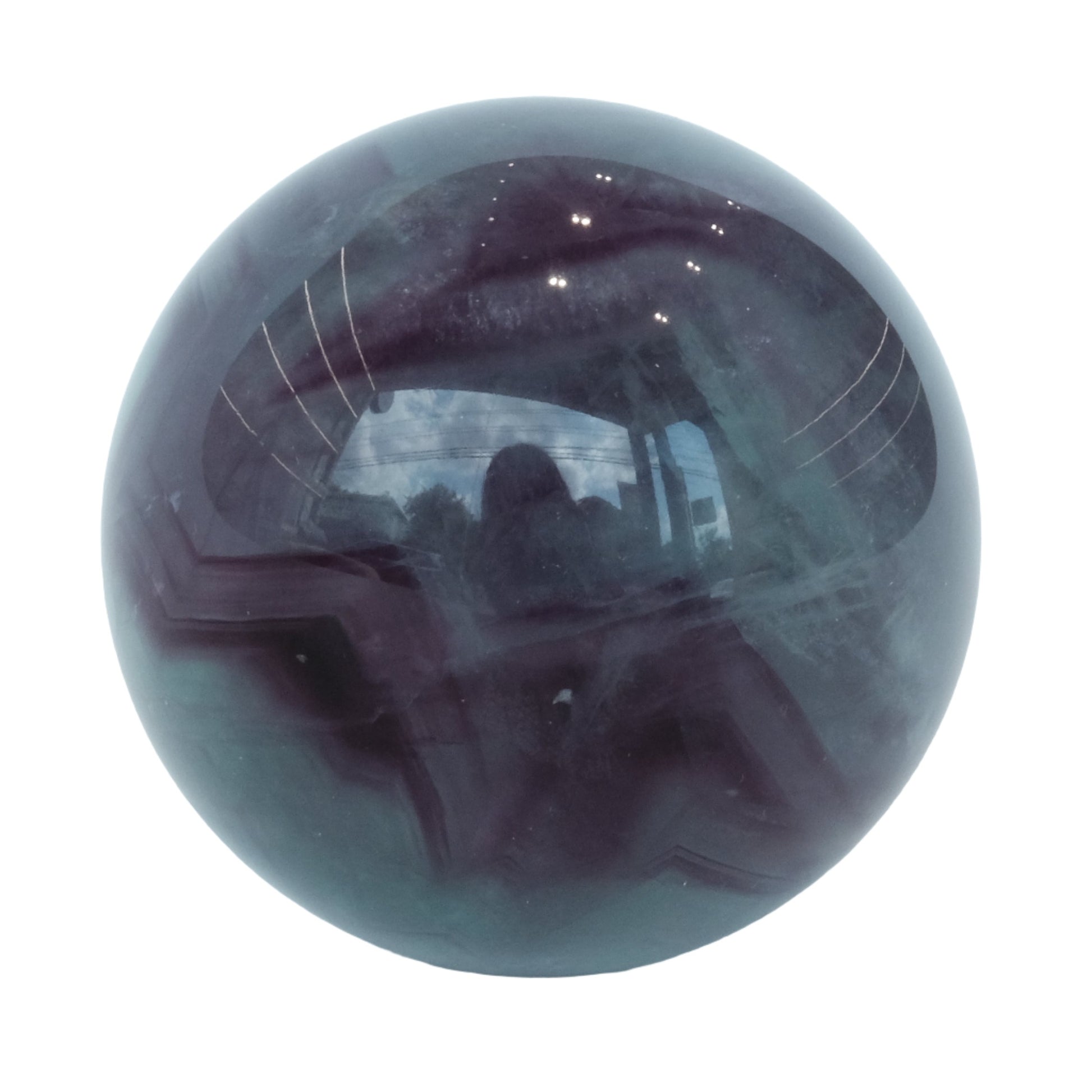 Watermelon Fluorite Sphere 452g