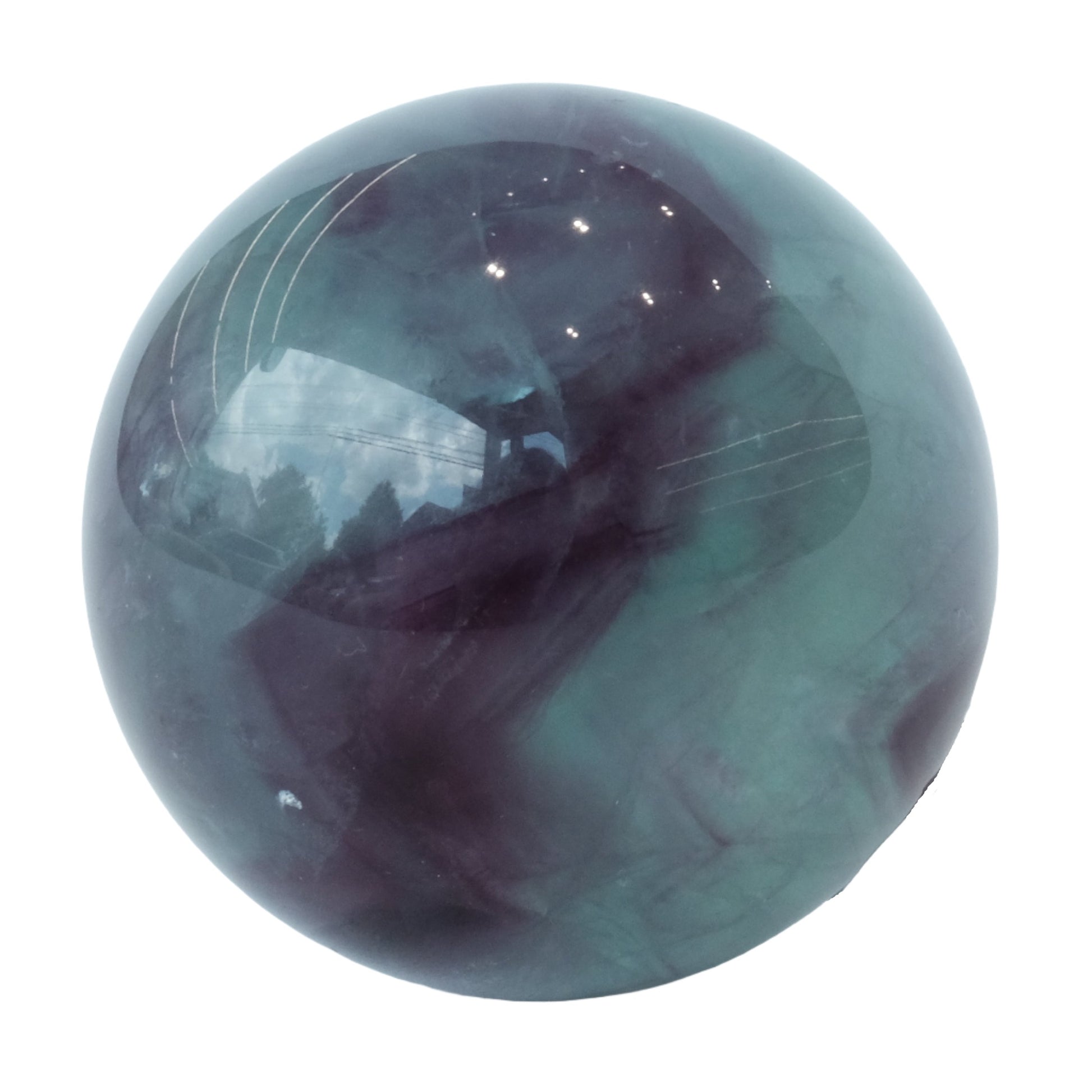 Watermelon Fluorite Sphere 452g