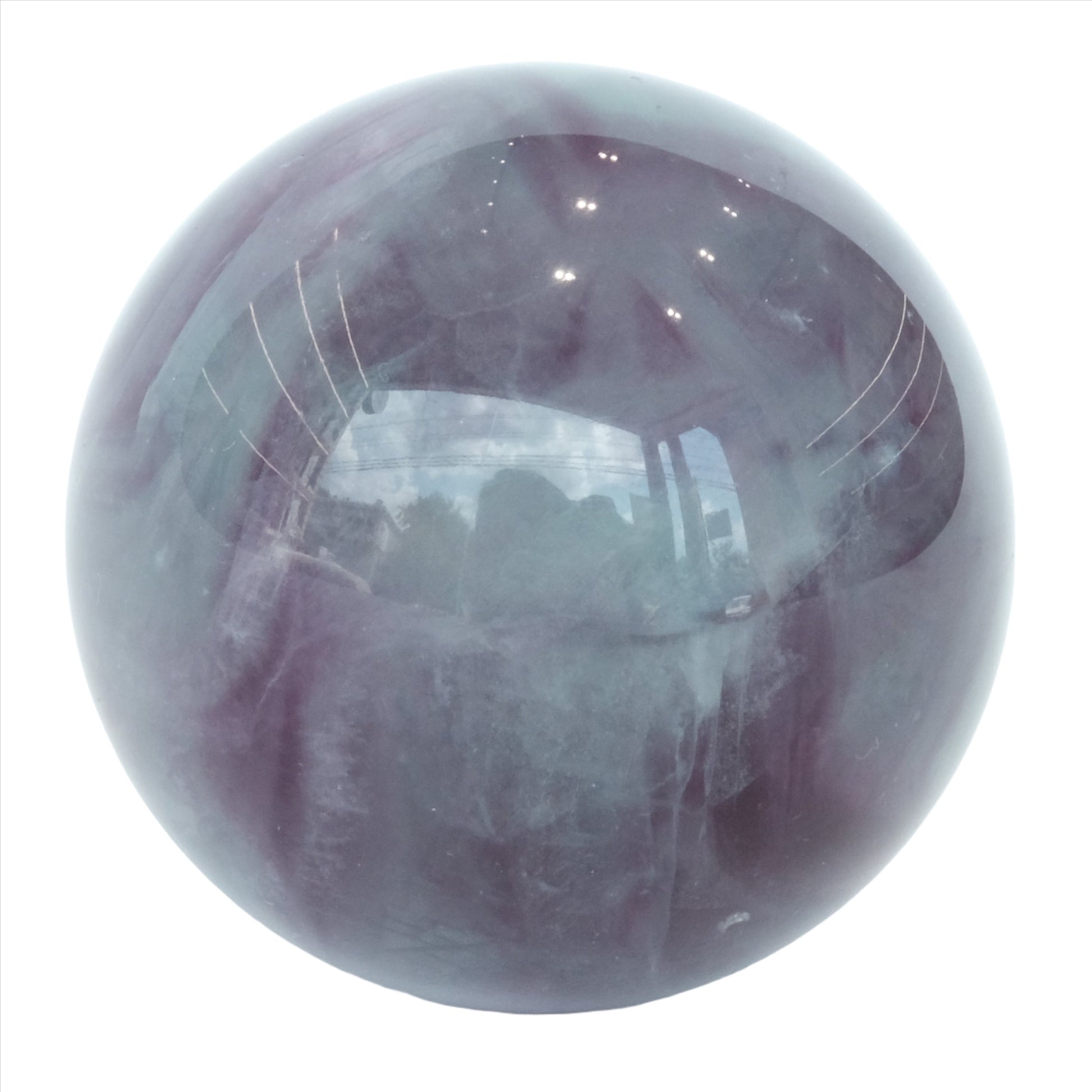 Watermelon Fluorite Sphere 452g