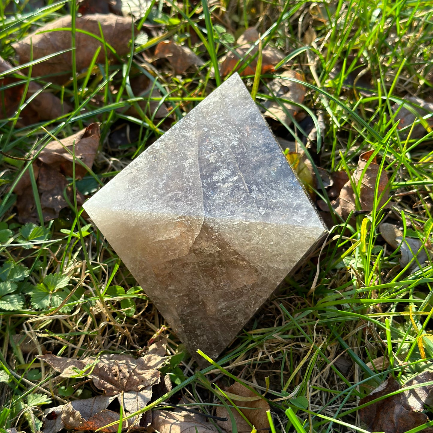Smoky Quartz Geometric Form 1205g