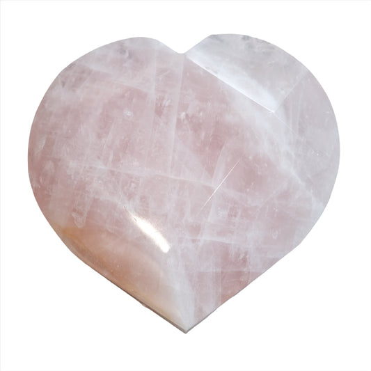 Rose Quartz Faceted Heart 383g