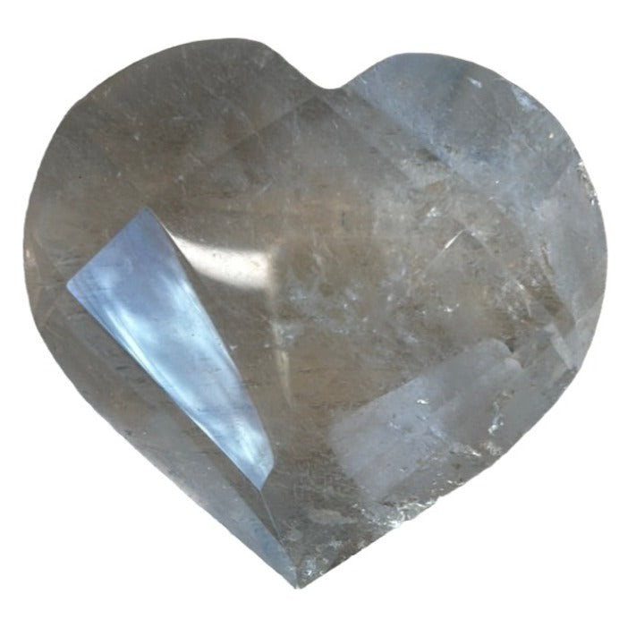 Smoky Quartz Faceted Heart 274g