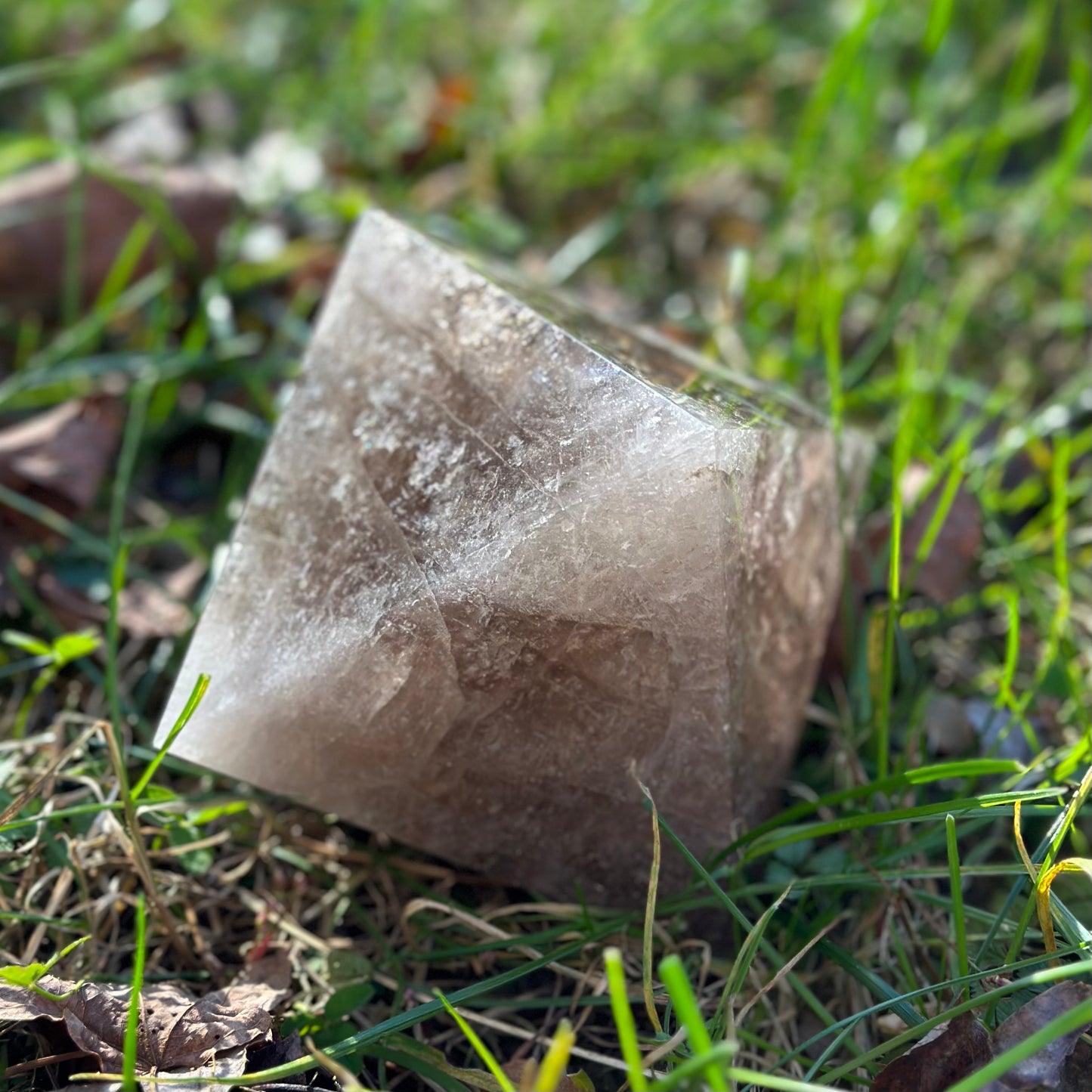 Smoky Quartz Geometric Form 1205g