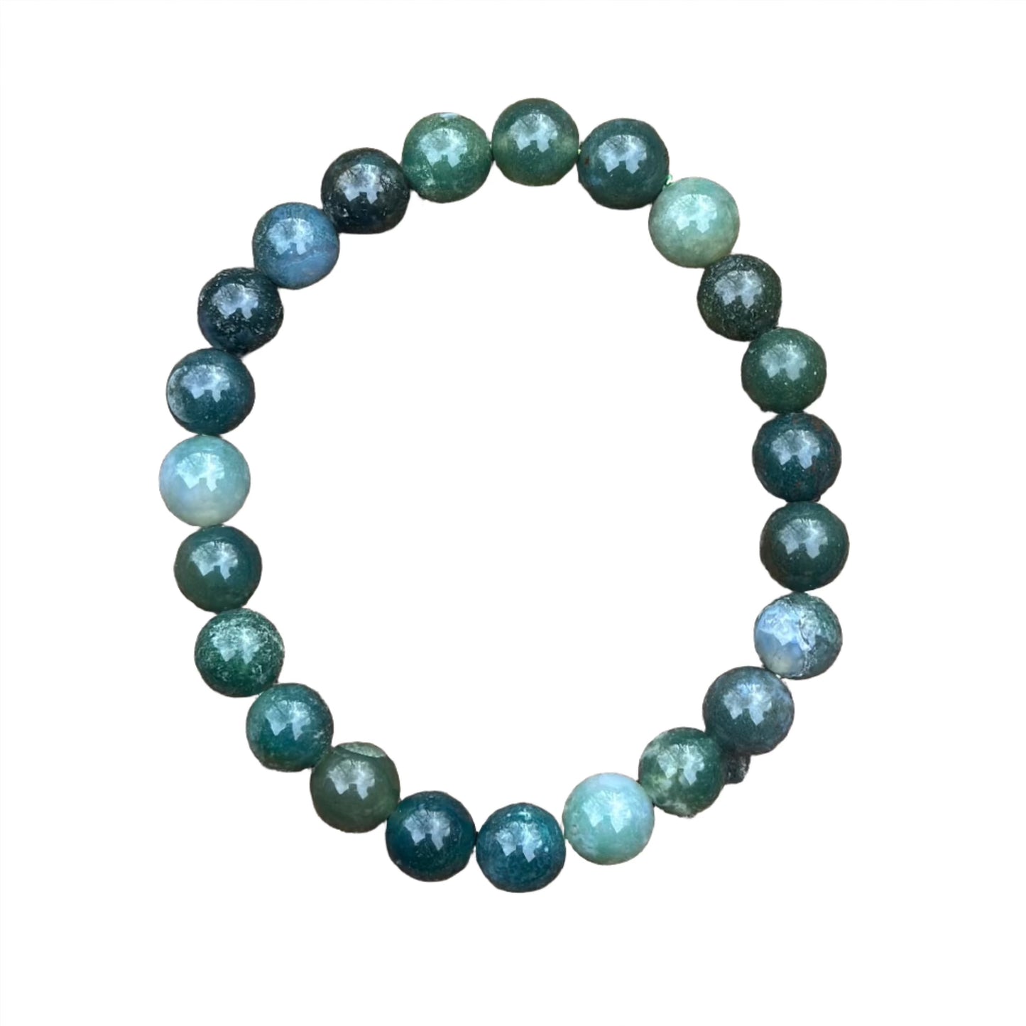 Green Moss Agate Bracelet 8MM