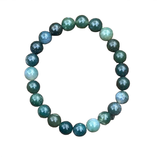 Green Moss Agate Bracelet 8MM