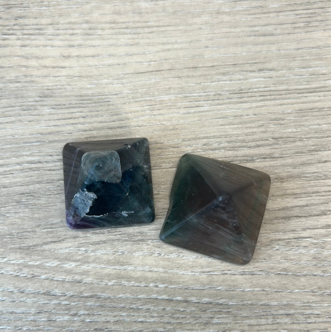 Fluorite mini pyramid
