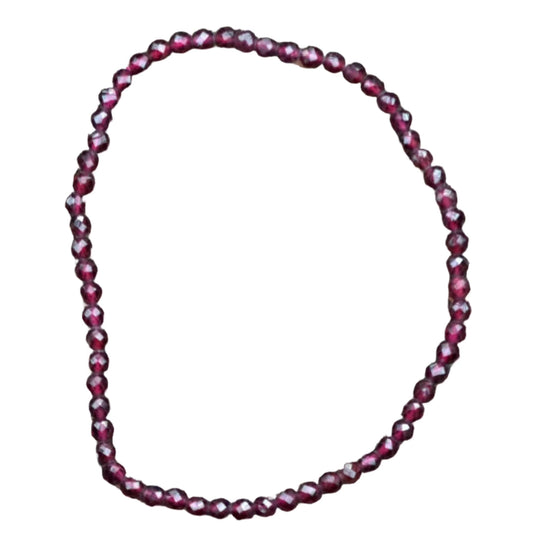 Garnet Faceted Bracelet