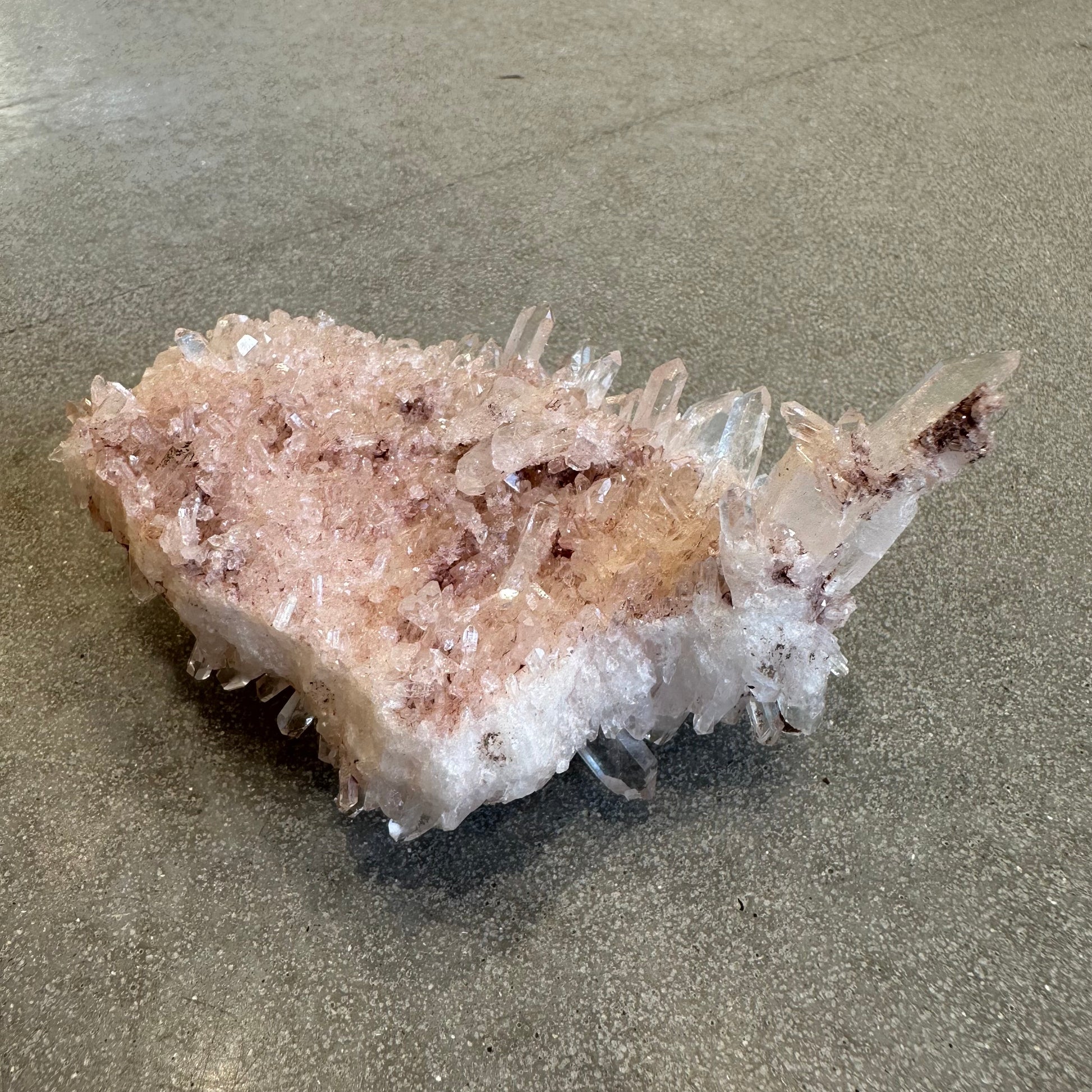 Pink Lemurian Quartz Cluster 142g