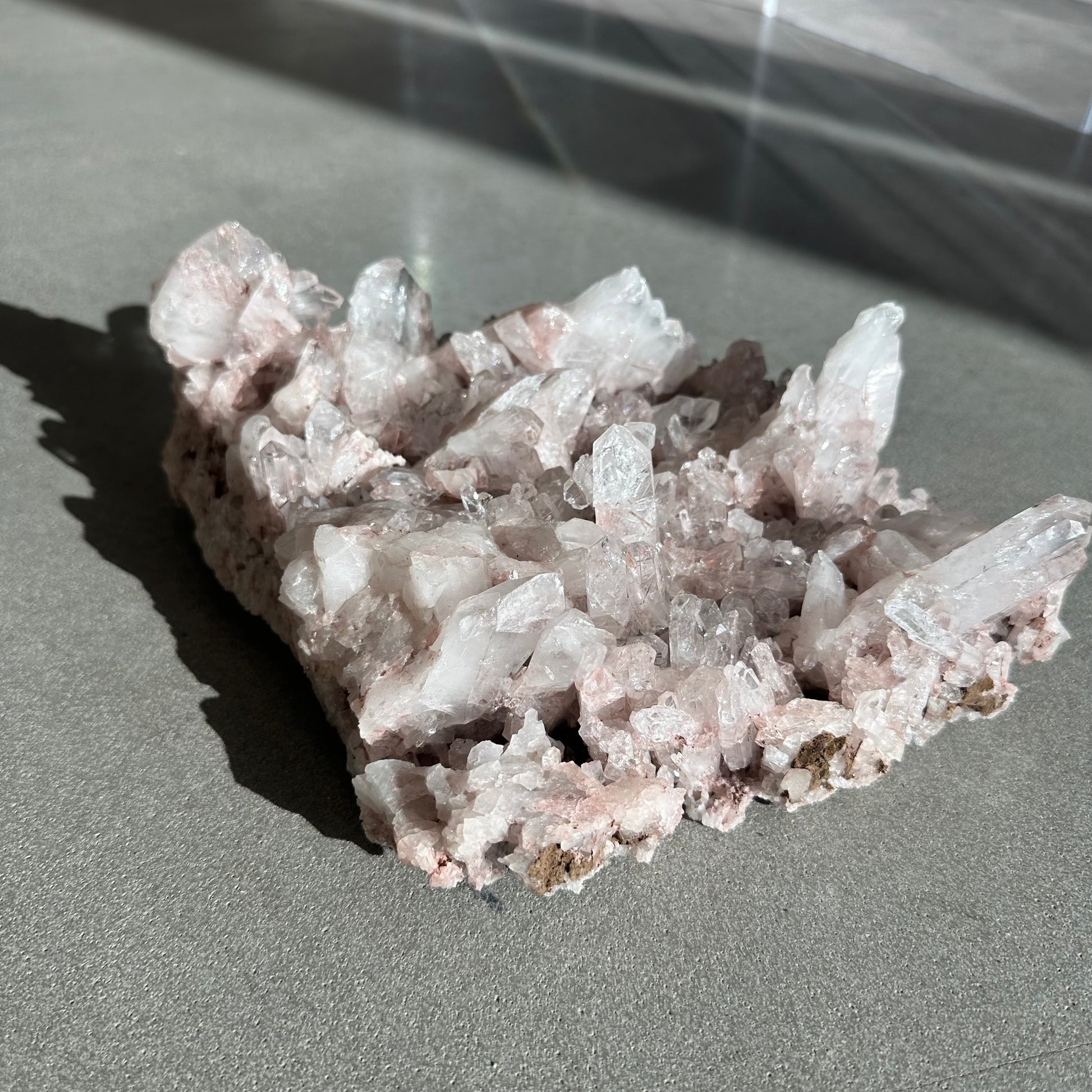 Pink Lemurian Quartz Cluster with Rutile 2.3kg