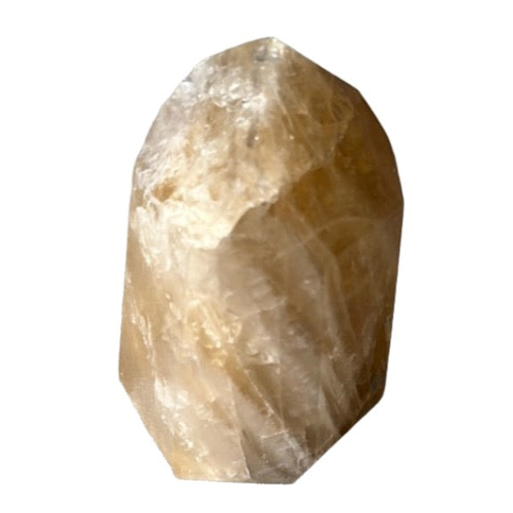 Citrine Tower crystal, 5.3 oz, known for energizing life and attracting wealth and success.