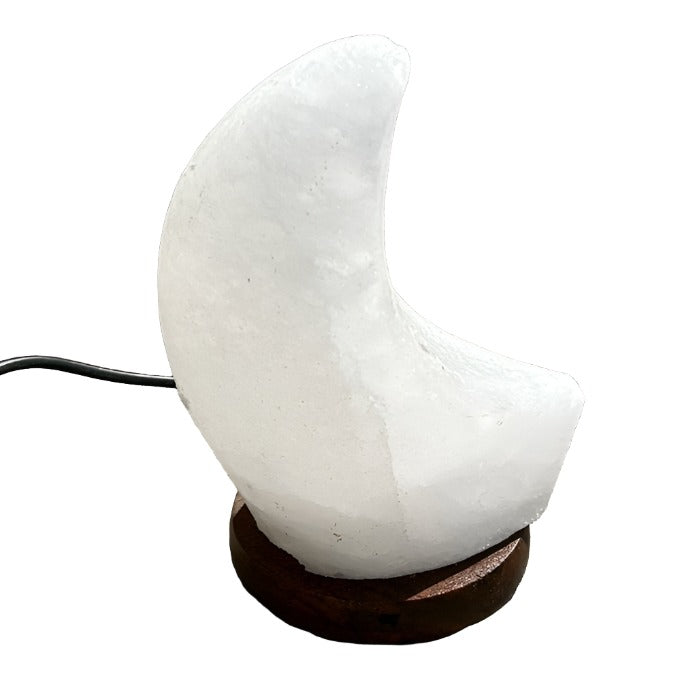 Moon Shaped Salt Lamp 6"
