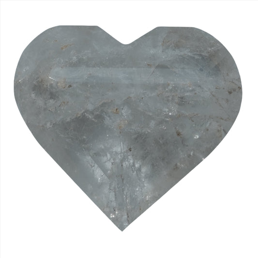Clear Quartz Faceted Heart 300g