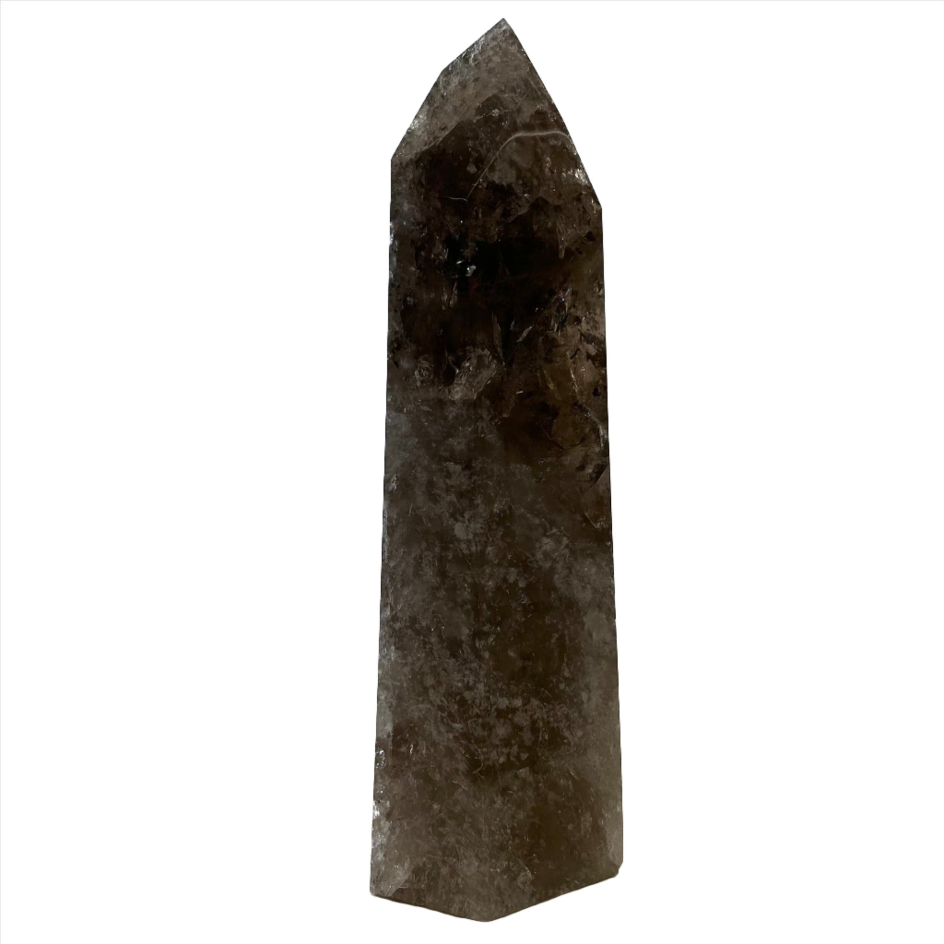 Smoky Quartz tower crystal for grounding, neutralizing negative energies, and promoting overall well-being.