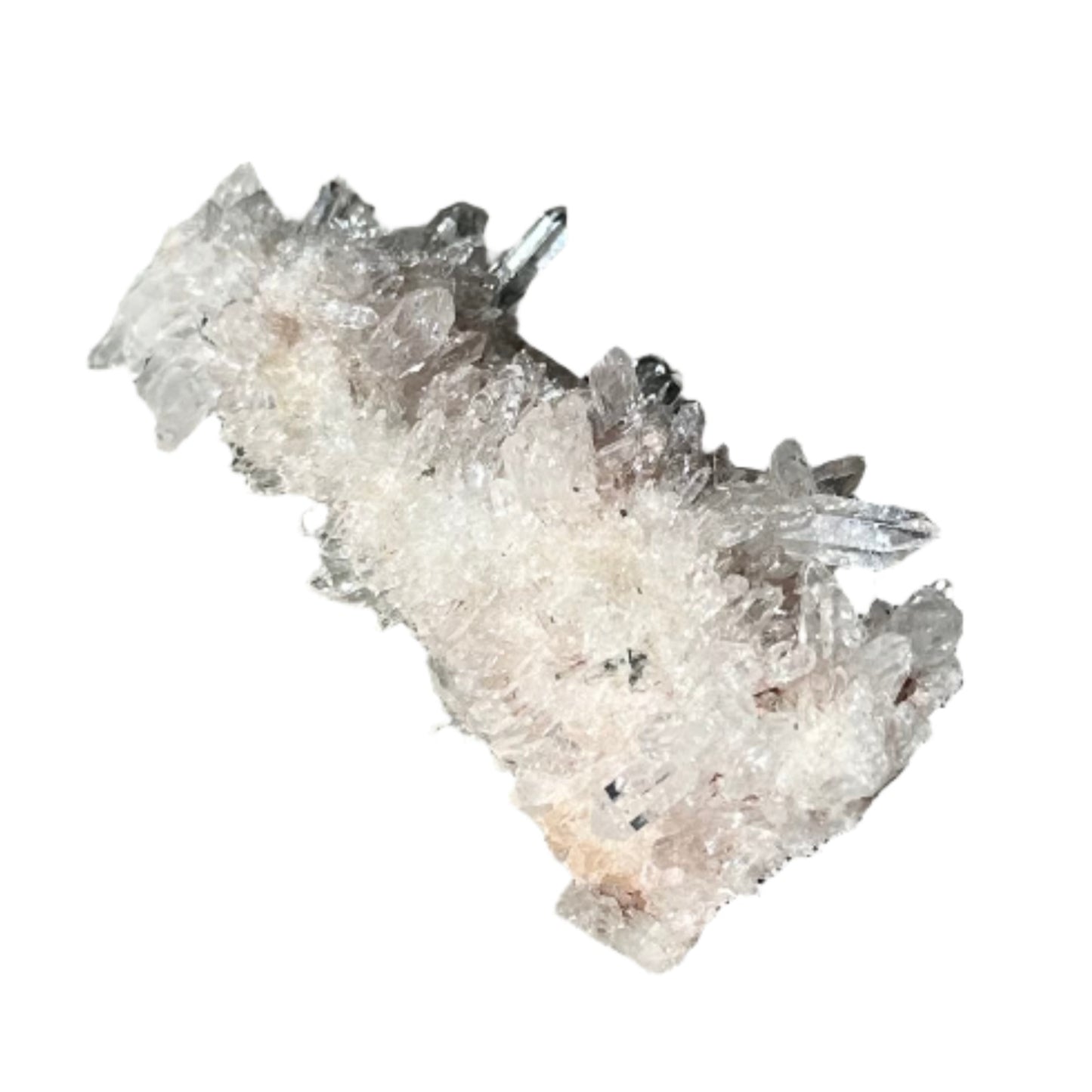 Pink Lemurian Quartz Cluster 62g