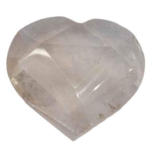 Smoky Quartz Faceted Heart 274g