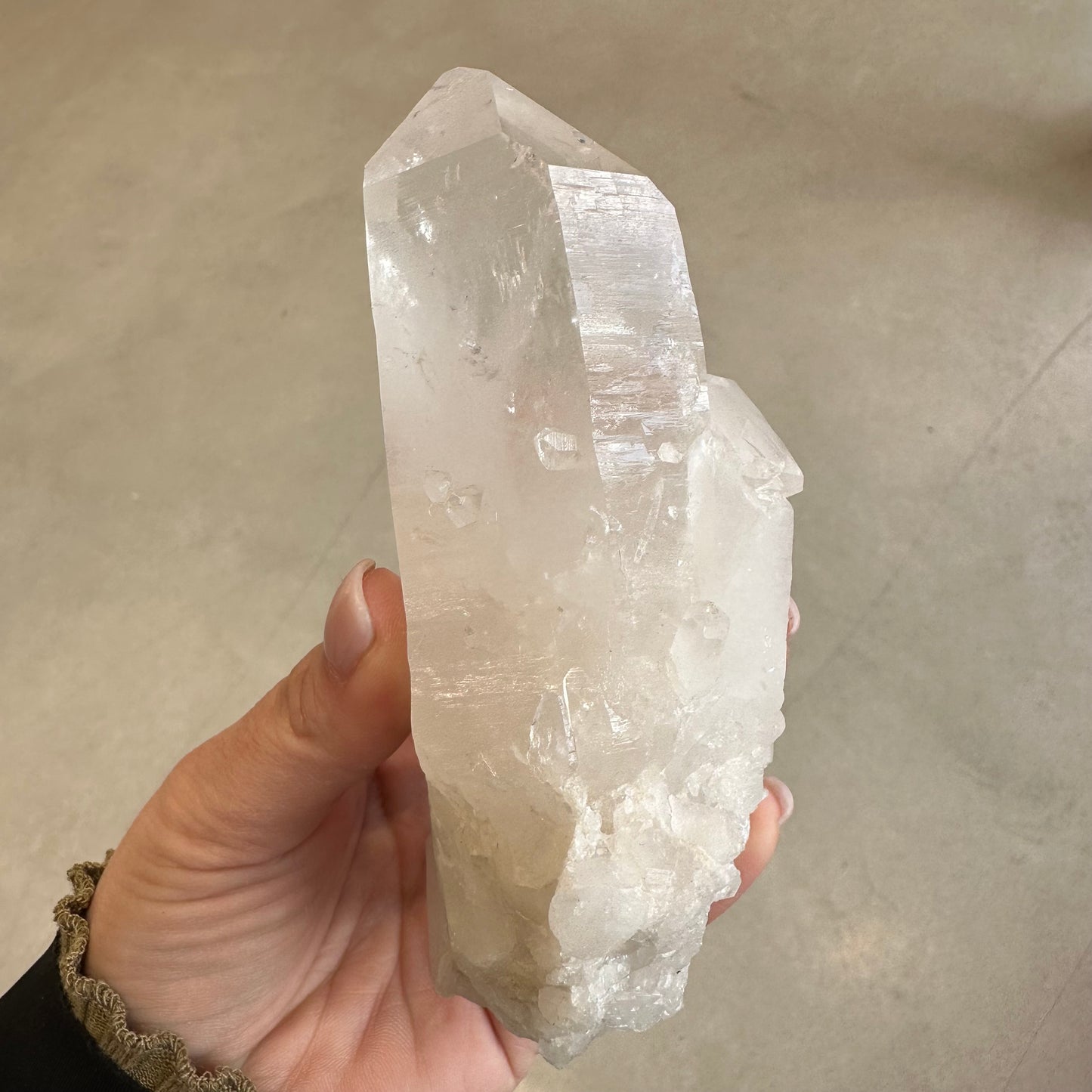 Clear Quartz Cluster Point 445g