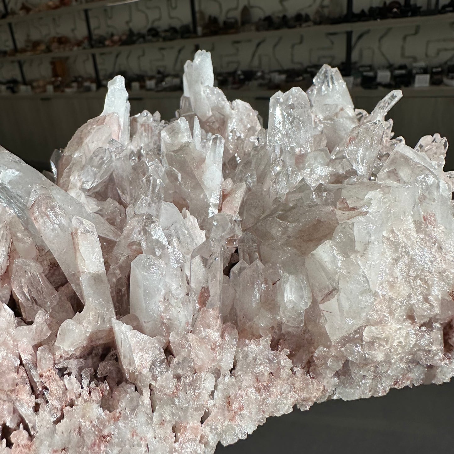 Pink Lemurian Quartz Cluster with Rutile 2.3kg