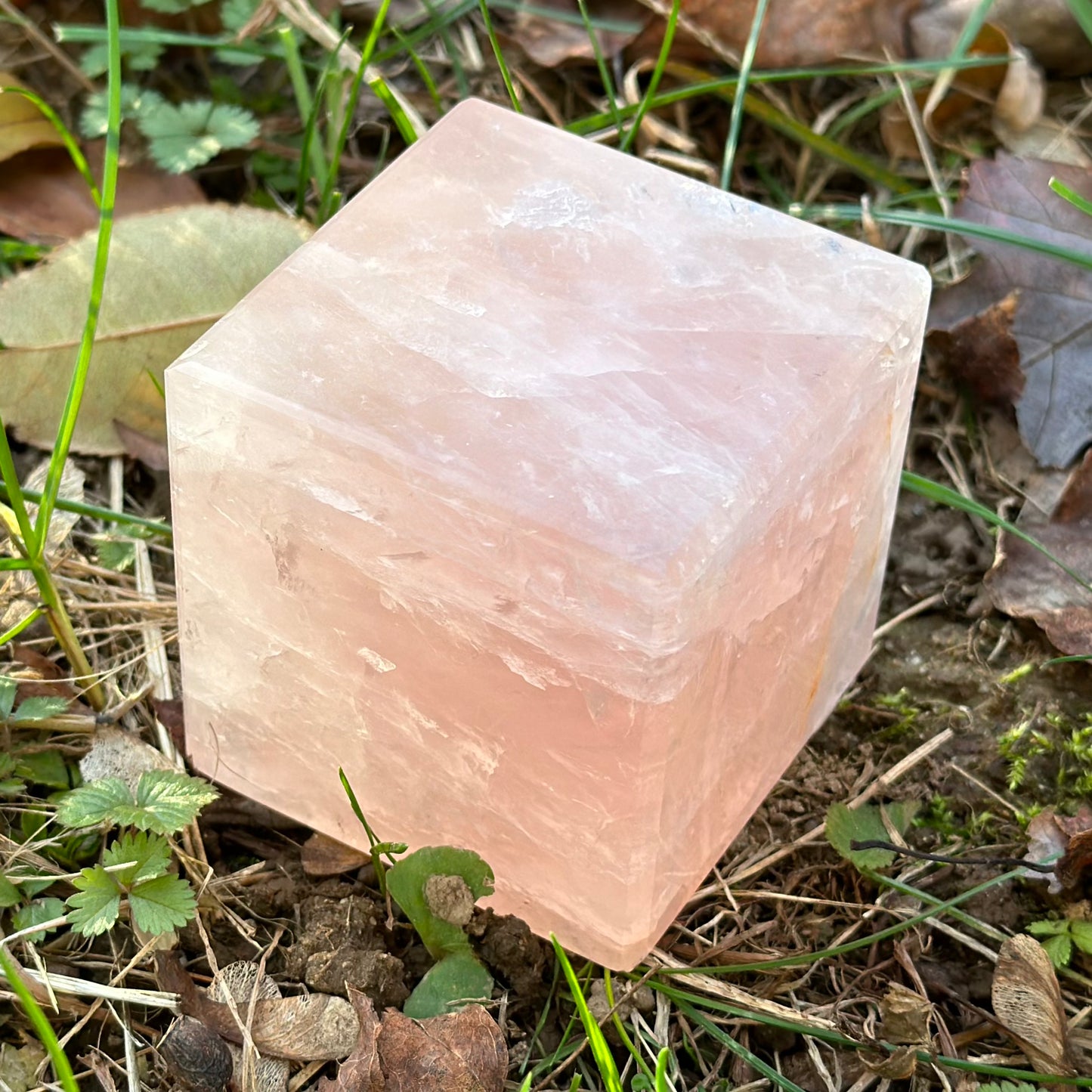 Rose Quartz Cube 594g