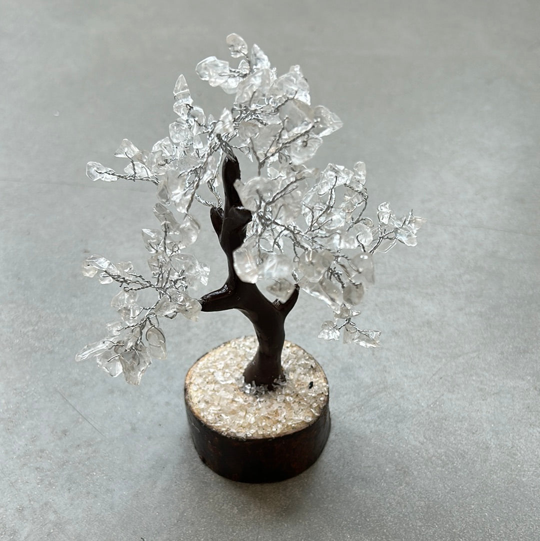 Clear Quartz Gem Tree 7.5-8″ 160 Beads