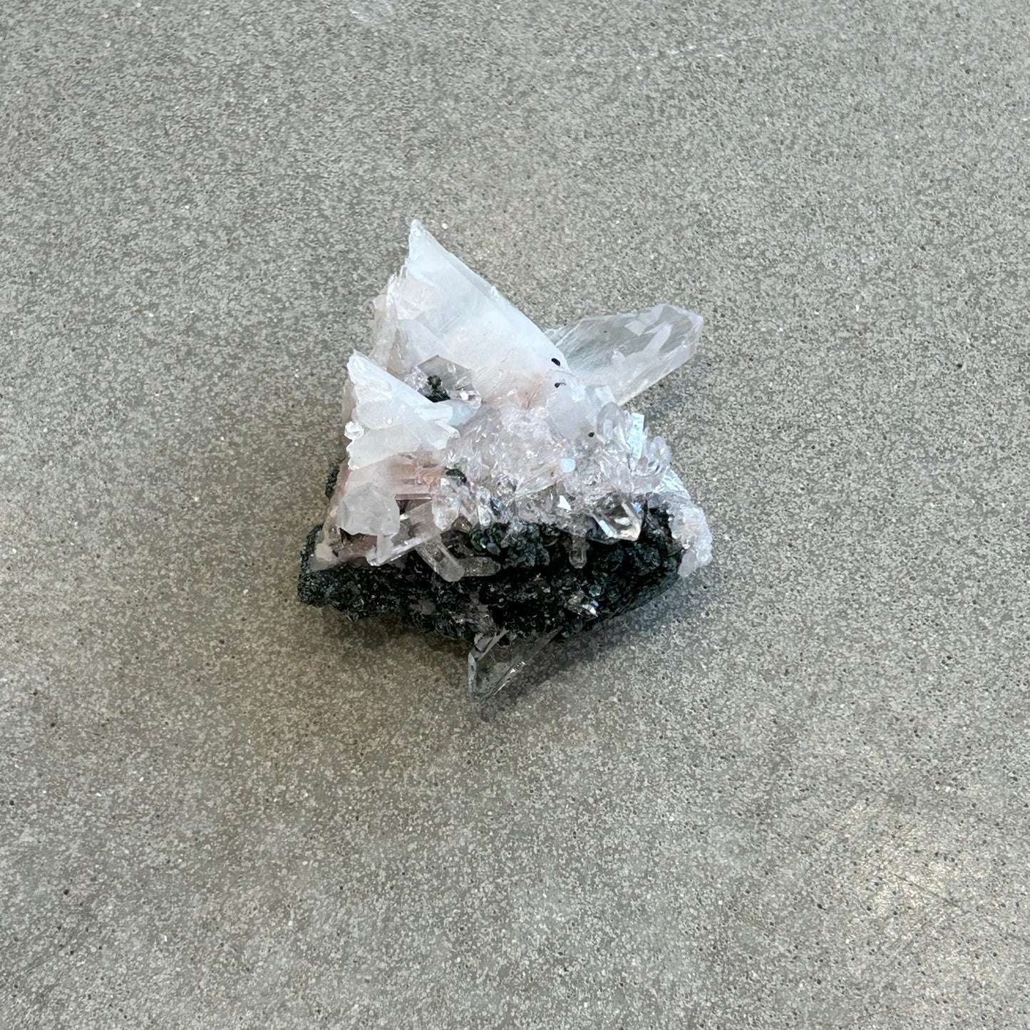 Pink Lemurian Quartz Cluster 61g