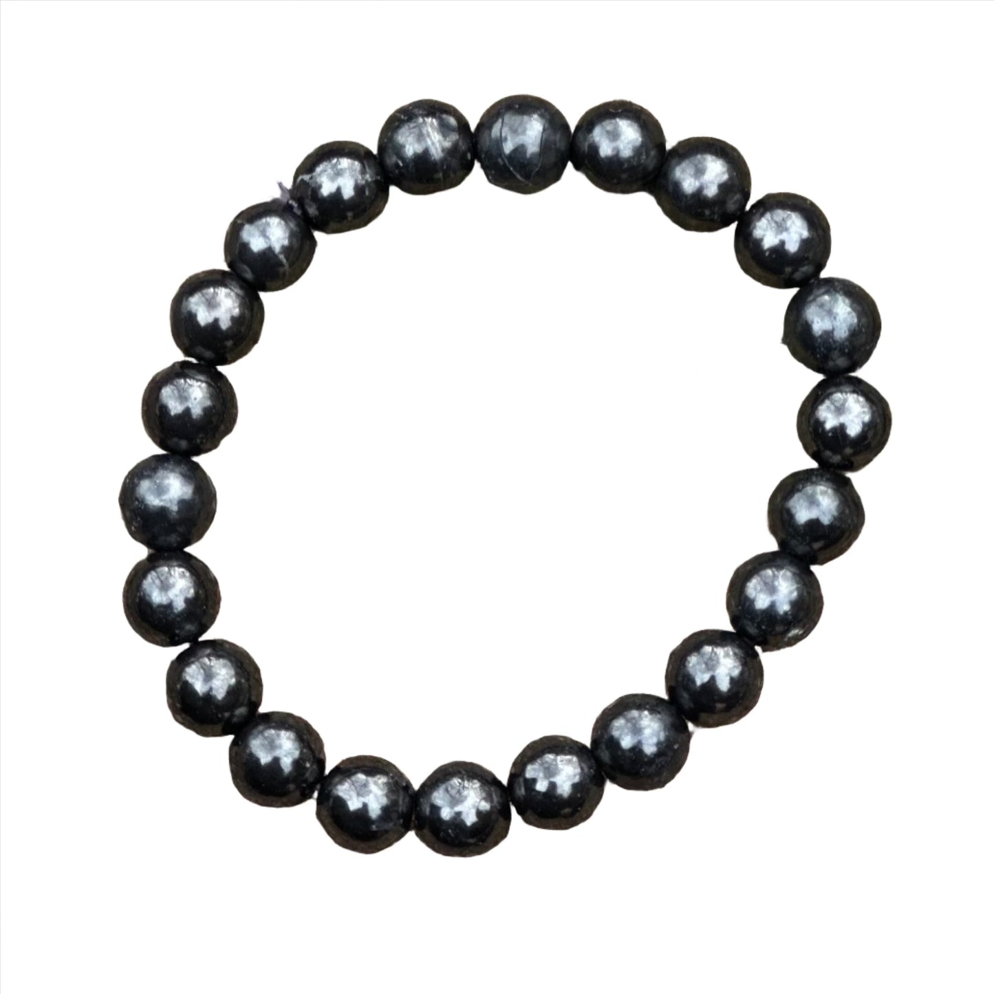 Shungite Bead Bracelet 8MM