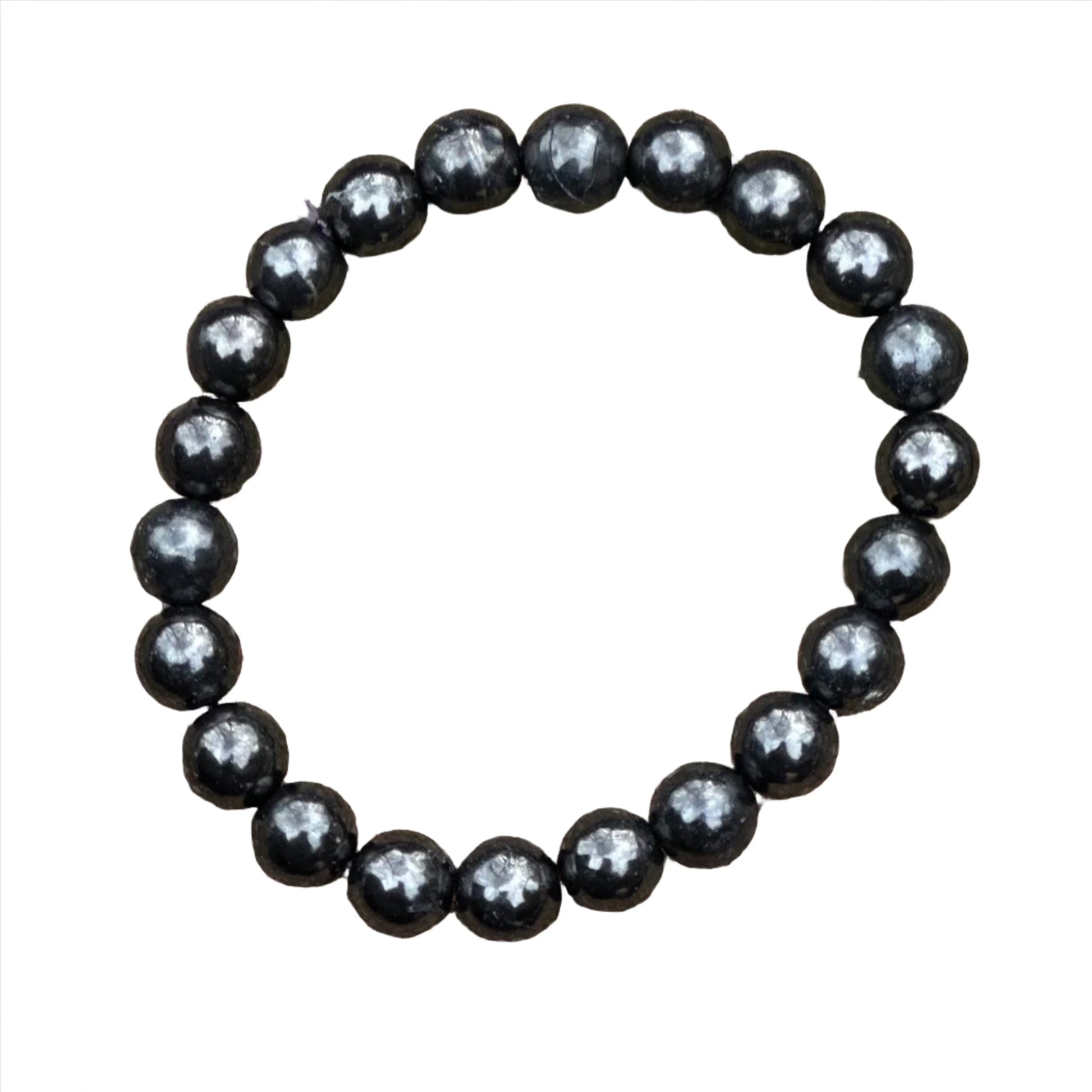 Shungite Bead Bracelet 8MM