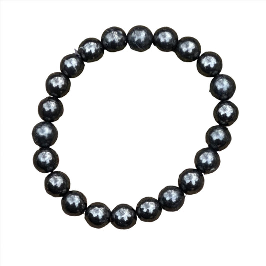 Shungite Bead Bracelet 8MM