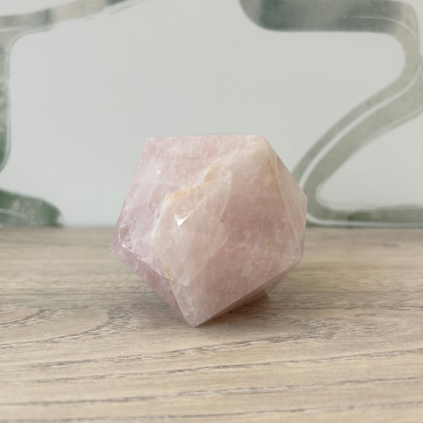 Rose Quartz Geometric Free Form 341g