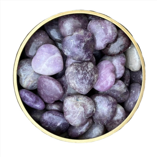 Lepidolite Heart 25MM
