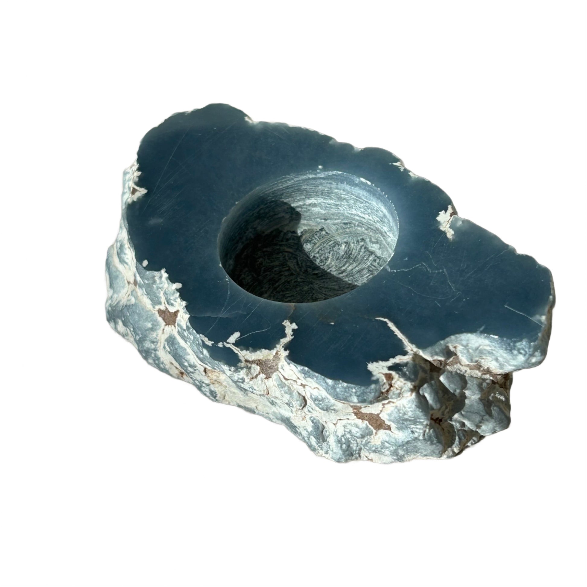 Angelite Polished Top Tealight Candle Holder