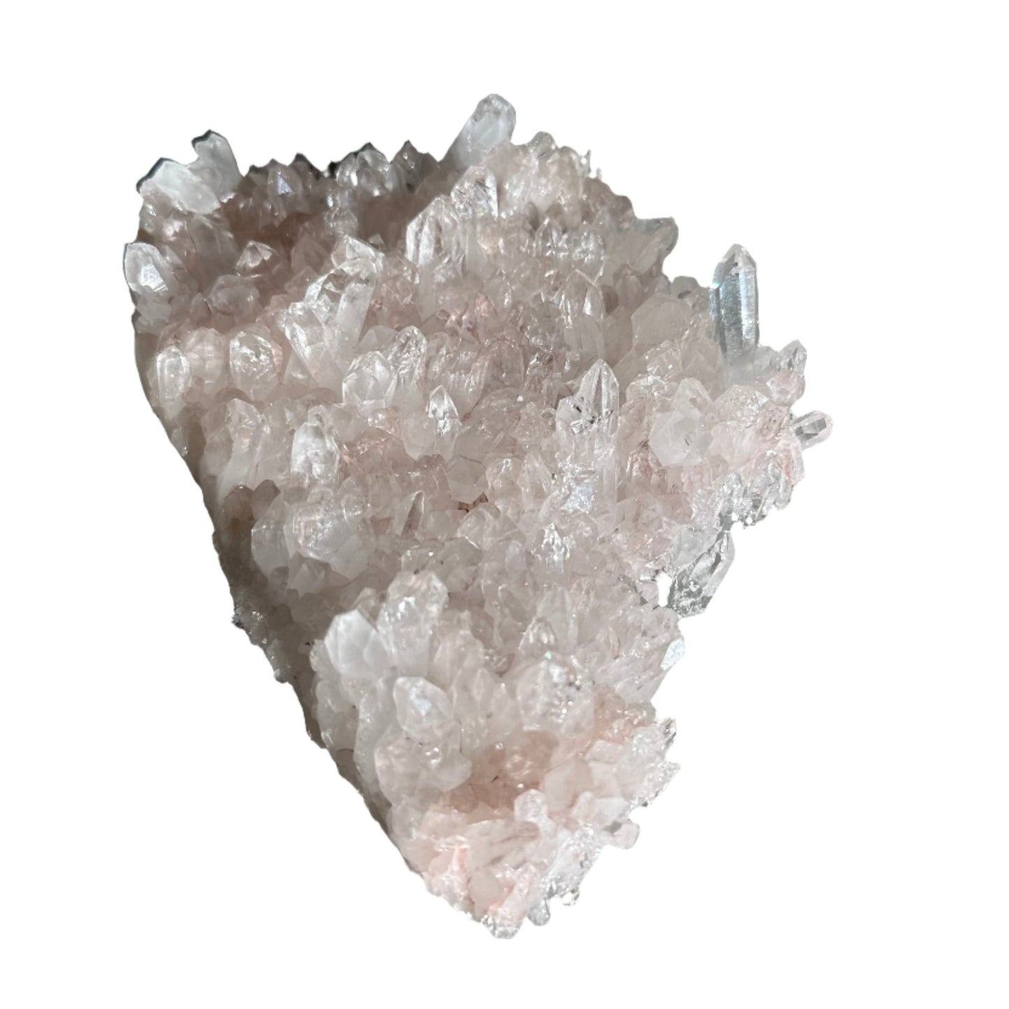 Pink Lemurian Quartz Cluster 497g