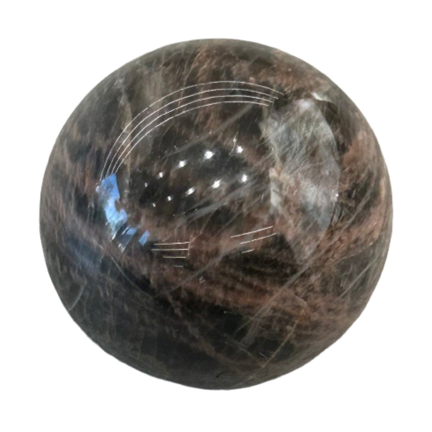 Black Moonstone Sphere 259g