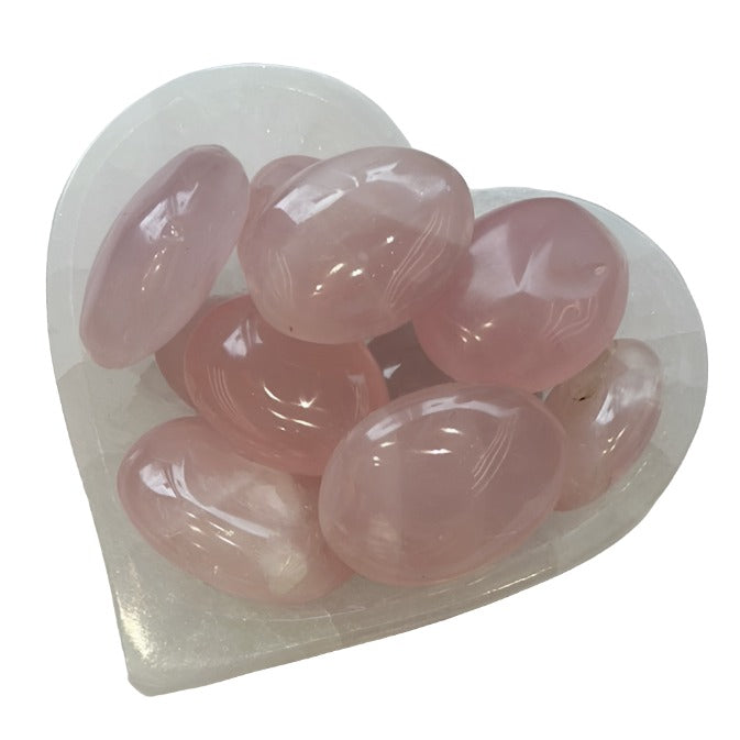 Rose Quartz Palm Stone