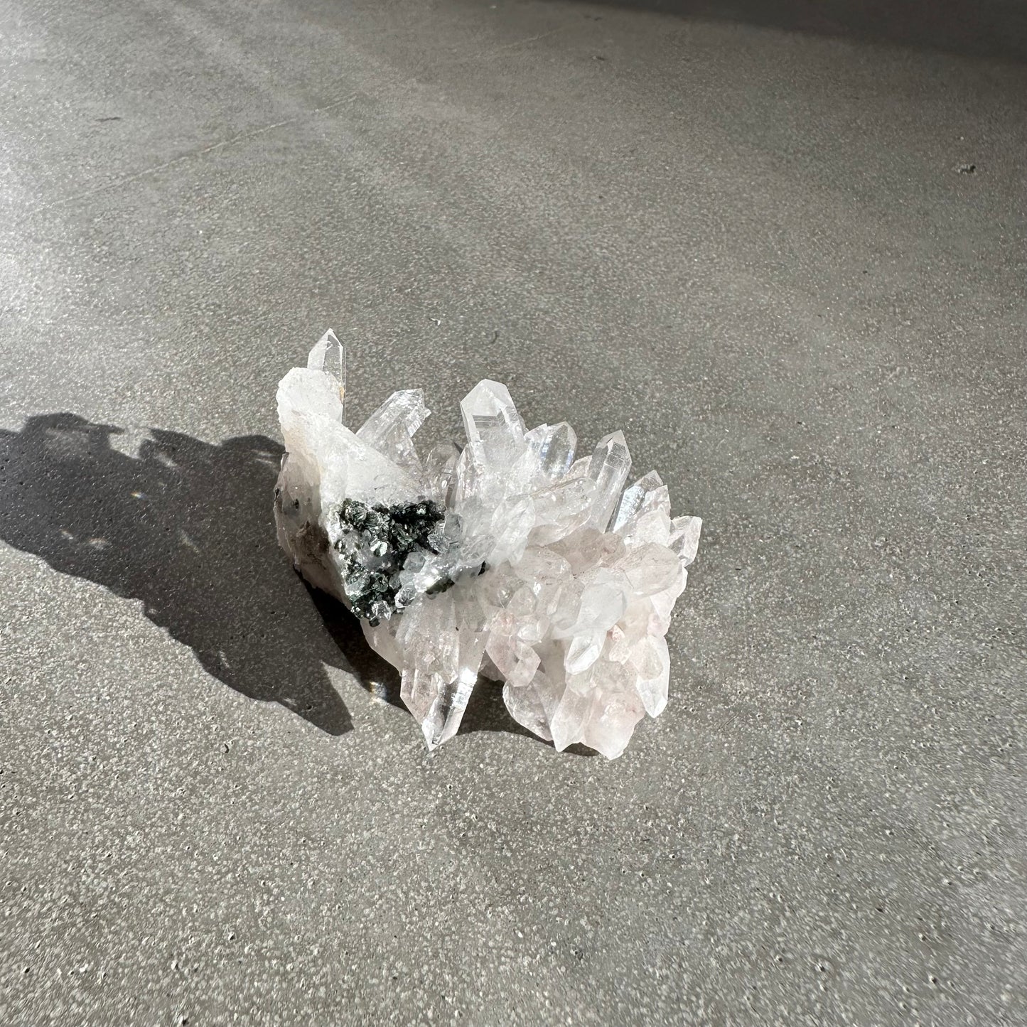 Pink Lemurian Quartz Cluster 62g